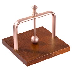 上手家居 實木紙巾架/面紙架/桌面收納 實木底座, 玫瑰金, 1個