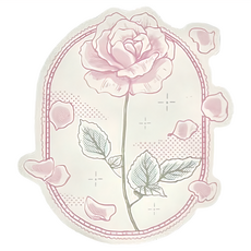 德德小品集 森林時光便簽紙 Set, 細嗅甜心兔 粉色, 3個, 1組