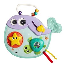 HOLA 鯨魚探索盤，6個月以上，輕巧便攜式設計，有助於訓練精細運動技能, 1個, 多色