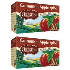 CELESTIAL SEASONINGS 詩尚草本 蘋果肉桂茶 無咖啡因草本茶 1.7 OZ (48g), 2.4g, 20包, 2盒