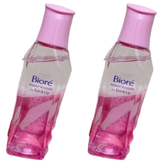 Biore 蜜妮 台灣公司貨 高效活性眼唇卸妝液, 130ml, 2瓶
