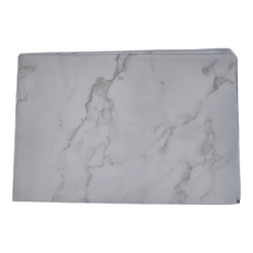 北歐風時尚皮革桌巾, 大理石紋 白色, 140 x 180cm, 1條