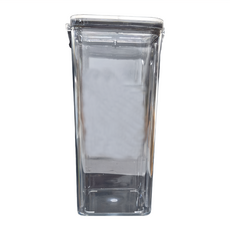 E.dot 防潮收納罐 密封罐 儲物罐 保鮮罐 保鮮盒 黑色 1800ml, 1個