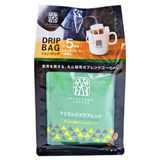 MARUYAMA COFFEE 丸山珈琲 吉力馬札羅濾泡咖啡 深焙, 9g, 5包, 1袋