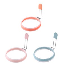 矽膠煎蛋圈 顏色隨機 廚房烹飪用具, 3個