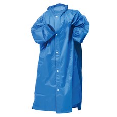 JUMP 將門兒童配色雨衣, 前開連身方便穿脫, XS, 藍色