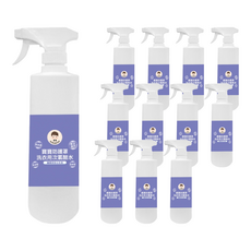 BUBUBOSS 寶寶防護罩 洗衣用次氯酸水 水霧居家瓶 Set, 500ml, 12瓶