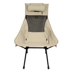 OWL CAMP 高背椅, 500D尼龍布, PU抗撕裂, 7075加厚航空鋁合金管材支架, 卡其色, 1個