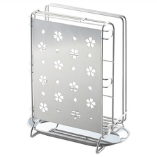 YOSHIKAWA 吉川 廚房刀架/砧板架/剪刀架 1305394 多功能收納 不鏽鋼材質 瀝水設計, 1個, 櫻花