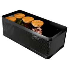 小麥購物 冰箱磁吸置物架, 黑色, 1個