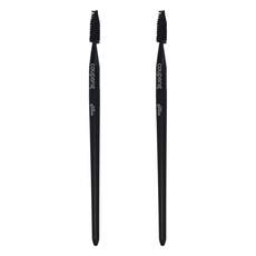 eliSix 螺旋眉刷, 眉毛結塊/睫毛/睫毛膏梳理, 螺旋頭末端整齊整理眉毛, 黑色, 2支