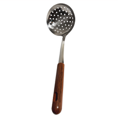 HIKARI 日光生活 漢諾威中漏杓, 不鏽鋼材質黑色電木手柄, 26.2 x 7cm, 1個