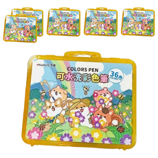 PENROTE 筆樂 柴語錄可水洗彩色筆, 36色, 6盒