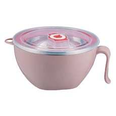 SUNB.W 秦博士 304不鏽鋼握把式隔熱保鮮碗 食品級PP材質 耐高溫矽膠圈 日期記憶功能 五角型底座, 1個