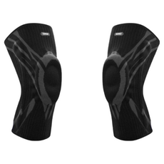 AOLIKES 奧力克斯 7730 環形矽膠護膝 運動護膝, L(41~46cm), 2個, 黑色 + 灰色