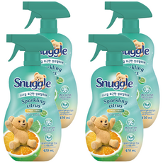 Snuggle 熊寶貝 衣物棉柔芳香噴霧 Sparkling Citrus 470ml, 4瓶