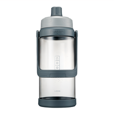 Kinyo 大容量運動水壺 112 x 112 x 295mm 329g, 黑色 + 灰色 + 透明, 1.8L, 1個