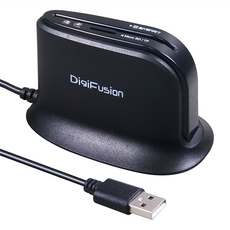 DigiFusion 伽利略 2合1讀卡機 ATM + Micro SD 直立式插卡設計 線長120cm 支援自然人憑證, 桌上型, 1個