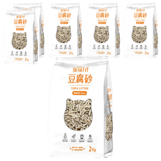 BENEFIT 斑尼菲 豆腐貓砂 1.5mm極細型 2kg 超凝結 除臭 低粉塵 速吸水, 奶香, 6包