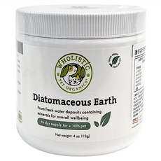 WHOLISTIC 護你姿 矽藻土，全齡犬貓適用，天然有機寵物保健品，113g, 礦物質補充, 1罐