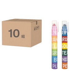 DAIHO 本色拼接多用12色螢光筆, 可拼接使用 任意組合想要的顏色, 混合色, 20支