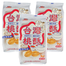 逢國食品 台灣杏仁桃酥, 180g, 3包