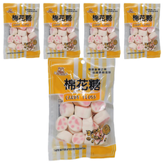 吉米吉 貓爪棉花糖, 45g, 5包