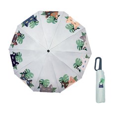 Wild Peak 野峰 扣環自動傘 葉貓子 210T全遮光黑膠 強力抗風傘骨 五級防水