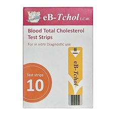 eBmonitor 醫必 Tchol 暐世 膽固醇總量試紙 LC-01, 10片, 1組