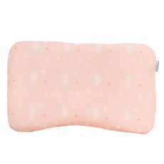 PeNi 培婗 可調式兒童枕 3D立體超透氣 適用年齡: 0-12歲, 粉橘星空 粉橘色, 48 x 28 x 5cm