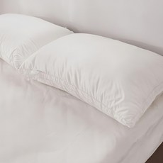 J-bedtime 床寢時光 超彈透氣澎澎羽絲絨枕頭, 純白色, 1個