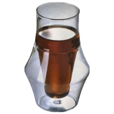 卡特屋 咖啡聞香杯 300ml小口徑 高硼矽耐熱玻璃, 雙層, 1個