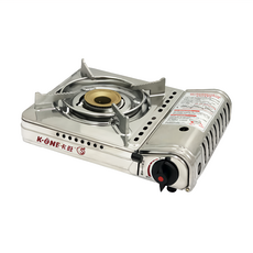K-ONE 卡旺 K1-A003SD 攜帶式雙安全卡式爐 2S科技 專利熱導板裝置 不鏽鋼爐體, 335 x 282 x 102mm, 1個