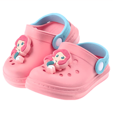 BORUI 柏睿鞋業 兒童款 電燈飾釦洞洞涼鞋 造型防水園丁鞋