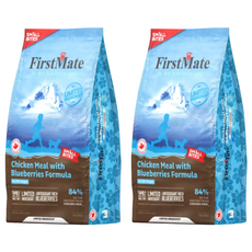 FirstMate 第一饗宴 全齡犬 無穀低敏配方 乾飼料 小顆粒, 雞肉藍莓, 1.8kg, 2袋
