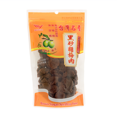 美元蜜餞 站立袋系列 黑砂糖梅肉, 160g, 1包