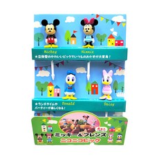 TORUNE DISNEY 米奇和朋友們 食物叉套裝, 4入, ABS樹脂, 1組