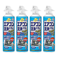 EARTH 地球製藥 免水洗消臭除菌冷氣清潔劑, 99.9%抑菌, 420ml, 4瓶