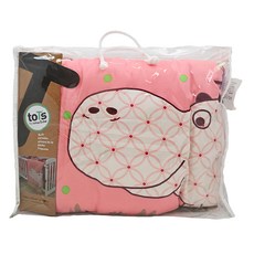 smarTrike 史崔克 河馬散步立體刺繡雙面被 - 點點粉