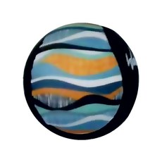 Waboba Pro 凝膠球, 適合開放水域海洋/湖泊或河流遊玩, 顏色混亂, 波浪紋, 1顆