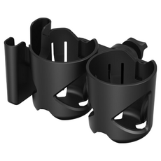 Tamsaa 3合1 嬰兒車置物杯架 + 手機支架 黑色, 1組