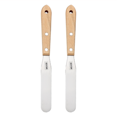 百貨King 金歡喜抹刀, 木柄, 420不鏽鋼, 20x2x0.6cm, 中國製, 單色, 2支