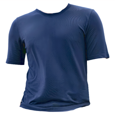 CHEAUCHI 巧奇 COOL涼T 男款 素面短袖休閒上衣 100%尼龍 吸濕排汗, L, 丈青