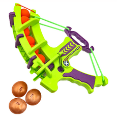 蘿蔔弓 弓箭玩具 1號+6球+3靶 塑膠、EVA材質, 1組, 綠色