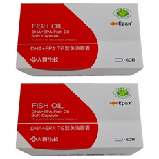 大醫生技 DHA + EPA TG型魚油膠囊, 60顆, 4.6g, 2盒