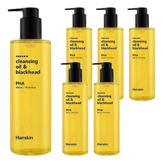 Hanskin PHA 去黑頭深層清潔卸妝油, 300ml, 6瓶