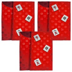 摩達客 春節開運招財立體麻將紅包袋 (中發八萬百福), 6入