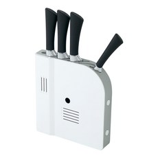 高級壁掛式6格刀具架, 白色+灰色, 1個