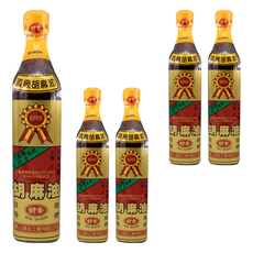 舒香頂級胡麻油，冬令進補、做月子專用，精選黑芝麻，全素，無化學色素、無香料、無防腐劑, 500ml, 5瓶