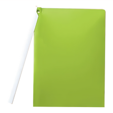 小麥購物 旋轉拉桿文件夾 E153 A4 43g 10個, 綠色, 1組